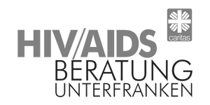 vierlaufende kundenlogos aidsberatung unterfranken wuerzburg caritas