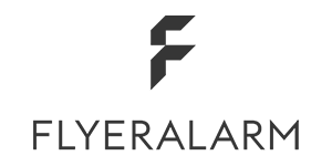 vierlaufende kundenlogos flyeralarm wuerzburg