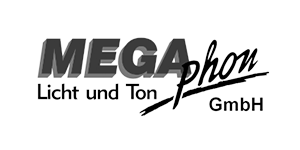 vierlaufende kundenlogos megaphon